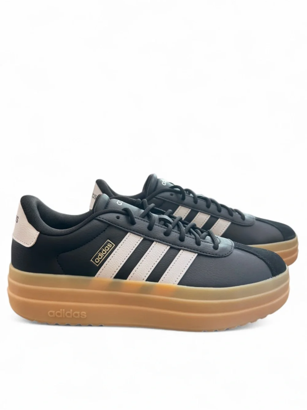 adidas VL Court Bold Triple Stack Gum Sole Shoes Size US Women’s 9/ Men 8 (NEW)
